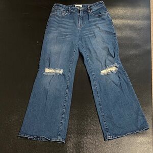 Classic Blue Wide Leg Jeans